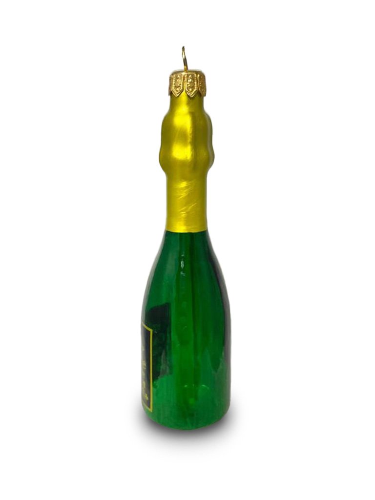 Елочная стеклянная игрушка "Советское шампанское"